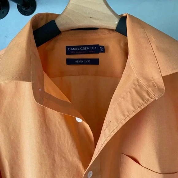 Daniel Cremieux Henry Shirt 100% Cotton Button Down Men’s 16.5/35 Dress Shirt - Picture 6 of 9